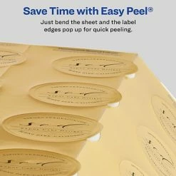 Avery Printable Embossed Foil Round Labels, 2" Diameter, Gold, 96 Customizable Labels/Pack (22831) 11 Avery Printable Embossed Foil Round Labels, 2" Diameter, Gold, 96 Customizable Labels/Pack (22831) -Avery Shop sp114004416 s7