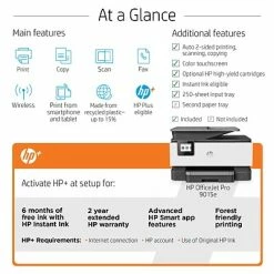 Printers HP OfficeJet Pro 9015e Wireless Color All-in-One Printer Includes 6 Months Of FREE Ink With HP+ (1G5L3A) 14 Printers HP OfficeJet Pro 9015e Wireless Color All-in-One Printer Includes 6 Months Of FREE Ink With HP+ (1G5L3A) -Avery Shop sp124115090 s7