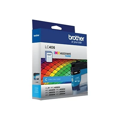 Brother LC406 Cyan Standard Yield Ink Cartridge (LC406CS) 6 Brother LC406 Cyan Standard Yield Ink Cartridge (LC406CS) - Image 4