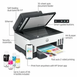 Printers HP Smart Tank 7301 Wireless All-in-One Cartridge-free Ink Tank Inkjet Printer, Up To 2 Years Of Ink Included (28B70A) -Avery Shop sp145003990 s7