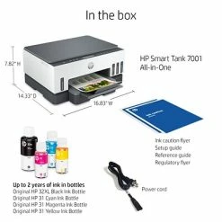 Printers HP Smart Tank 7001 Wireless All-in-One Cartridge-free Ink Tank Inkjet Printer, Up To 2 Years Of Ink Included (28B49A) -Avery Shop sp145003998 s7