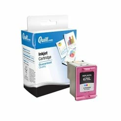 Quill Brand® Remanufactured Tri-Color High Yield Ink Cartridge Replacement For HP 67XL (3YM58AN) (Lifetime Warranty)