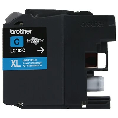Brother LC103C Cyan High Yield Ink Cartridge (LC103CS) 4 Brother LC103C Cyan High Yield Ink Cartridge (LC103CS) - Image 2