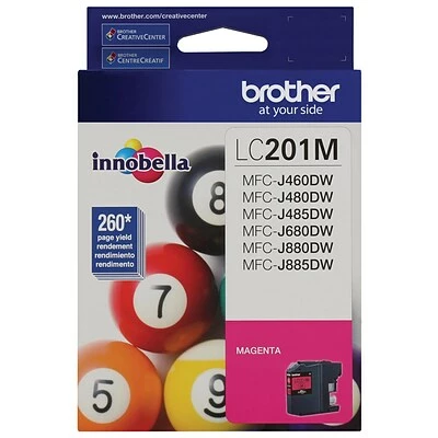 Brother LC201M Magenta Standard Yield Ink Cartridge (LC201M) 3 Brother LC201M Magenta Standard Yield Ink Cartridge (LC201M)