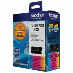 Brother LC20E3PKS Cyan/Magenta/Yellow Extra High Yield Ink Cartridge, 3/Pack (LC20E3PKS) 16 Brother LC20E3PKS Cyan/Magenta/Yellow Extra High Yield Ink Cartridge, 3/Pack (LC20E3PKS) -Avery Shop sp163289180 s7