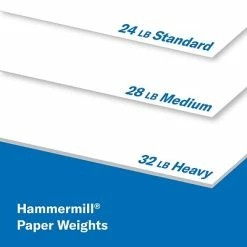Copy & Multipurpose Paper Hammermill Premium Inkjet & Laser 8.5" X 11" Multipurpose Paper, 24 Lbs., 97 Brightness, 2500 Sheets/Carton (166140) -Avery Shop sp167257283 s7