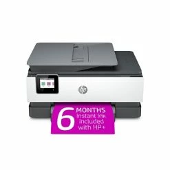 Printers HP OfficeJet Pro 8025e Wireless Color All-in-One Printer Includes 6 Months Of FREE Ink With HP+ (1K7K3A)