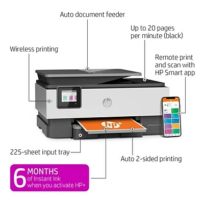 Printers HP OfficeJet Pro 8025e Wireless Color All-in-One Printer Includes 6 Months Of FREE Ink With HP+ (1K7K3A) 5 Printers HP OfficeJet Pro 8025e Wireless Color All-in-One Printer Includes 6 Months Of FREE Ink With HP+ (1K7K3A) - Image 3