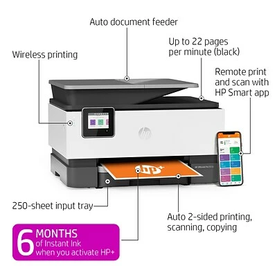 Printers HP OfficeJet Pro 9015e Wireless Color All-in-One Printer Includes 6 Months Of FREE Ink With HP+ (1G5L3A) 5 Printers HP OfficeJet Pro 9015e Wireless Color All-in-One Printer Includes 6 Months Of FREE Ink With HP+ (1G5L3A) - Image 3