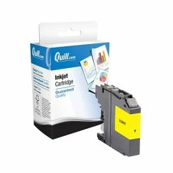 Quill Brand® Remanufactured Yellow High Yield Ink Cartridge Replacement For Brother LC203XL (LC203YS) (Lifetime Warranty)