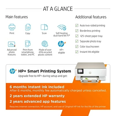 Printers HP ENVY Inspire 7255e Wireless Color All-in-One Inkjet Printer Includes 6 Months Of FREE Ink With HP+ (1W2Y9A#B1H) 5 Printers HP ENVY Inspire 7255e Wireless Color All-in-One Inkjet Printer Includes 6 Months Of FREE Ink With HP+ (1W2Y9A#B1H) - Image 3