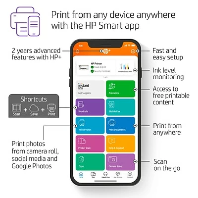 Printers HP ENVY Inspire 7255e Wireless Color All-in-One Inkjet Printer Includes 6 Months Of FREE Ink With HP+ (1W2Y9A#B1H) 11 Printers HP ENVY Inspire 7255e Wireless Color All-in-One Inkjet Printer Includes 6 Months Of FREE Ink With HP+ (1W2Y9A#B1H) - Image 9