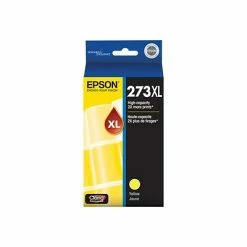 Epson T273XL Yellow Ink Cartridge, High Yield (T273XL420-S)