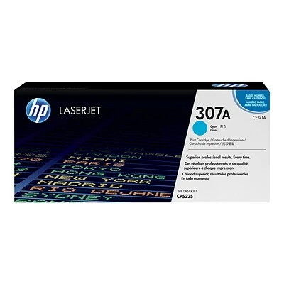 HP 307A Cyan Standard Yield Toner Cartridge (CE741A) 3 HP 307A Cyan Standard Yield Toner Cartridge (CE741A)