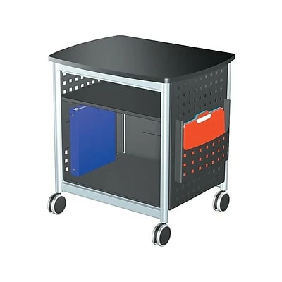 Carts & Stands Safco Scoot Metal Mobile Printer Stand With Lockable Wheels, Gray (1856BL) 2 Carts & Stands Safco Scoot Metal Mobile Printer Stand With Lockable Wheels, Gray (1856BL)
