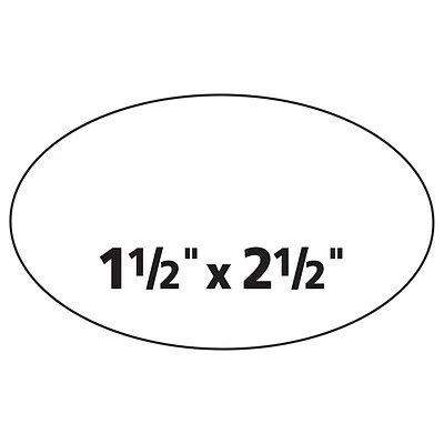 Avery Easy Peel Oval ID Labels, Sure Feed Technology, Print To The Edge, Permanent Adhesive, 1-1/2” X 2-1/2”, 270/Pack (6583) 6 Avery Easy Peel Oval ID Labels, Sure Feed Technology, Print To The Edge, Permanent Adhesive, 1-1/2” X 2-1/2”, 270/Pack (6583) - Image 4
