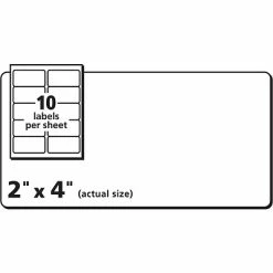 Avery Laser/InkJet Shipping Labels With Sure Feed Technology, 2" X 4", White, 2500 Labels Per Pack (95945) -Avery Shop sp57019484 s7