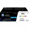 HP 202A Cyan/Magenta/Yellow Standard Yield Toner Cartridge, 3/Pack (CF500AM) -Avery Shop sp58194700 s7