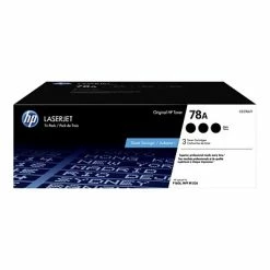 HP 78A Black Standard Yield Toner Cartridge, 3/Pack