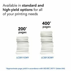 Brother LC3013C Cyan High Yield Ink Cartridge (LC3013C) -Avery Shop sp73453030 s7