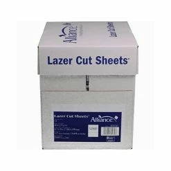 Copy & Printer Paper Alliance Lazer Cut 8.5" X 11" Printer Paper, 20 Lbs., 92 Brightness, 500 Sheets/Ream, 5 Reams/Carton (30030-C)